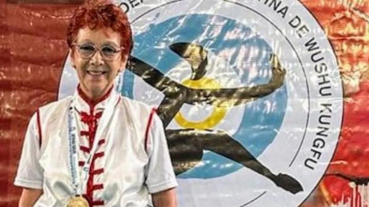 Se consagró campeona de kung fu a los 71