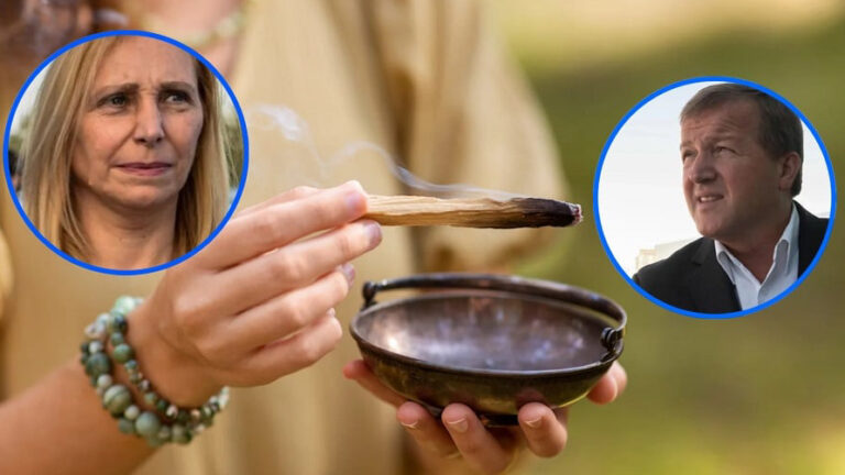 Palo santo y vinagre para una limpieza energética en un despacho de Casa Rosada