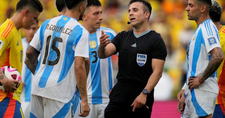 Quién es el árbitro de Argentina vs. Venezuela, por las Eliminatorias