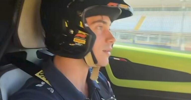 Colapinto aceleró en Monza y respondió preguntas antes del GP de Italia