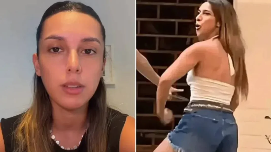 Ilustración de una balanza de justicia con las banderas de Argentina y Brasil al fondo.