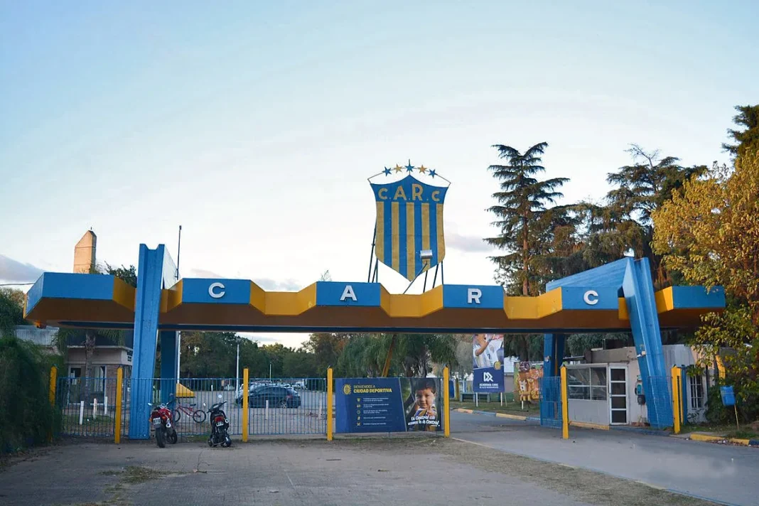 Escudo de Rosario Central en el estadio Gigante de Arroyito