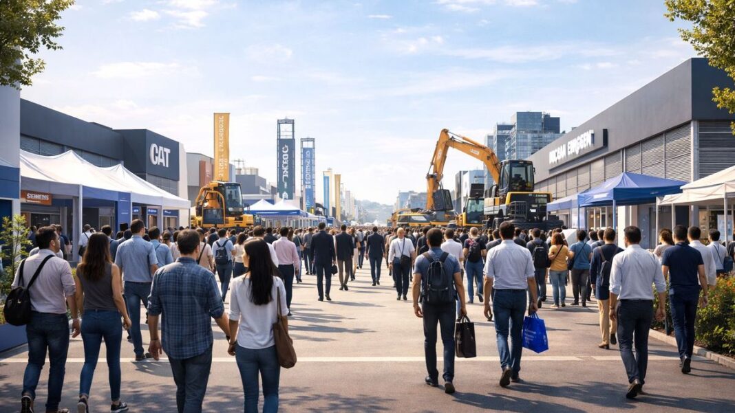 Logotipo o vista aérea del Parque Industrial de San Lorenzo, sede de la exposición EXA 2026.