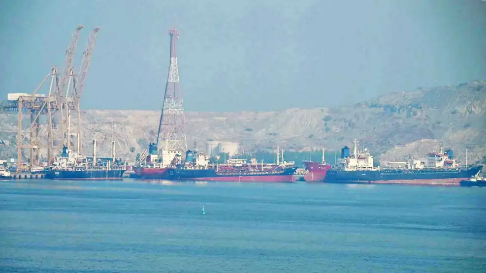 Mapa o ilustración del Golfo de Omán y el estrecho de Ormuz, zona del incidente marítimo.