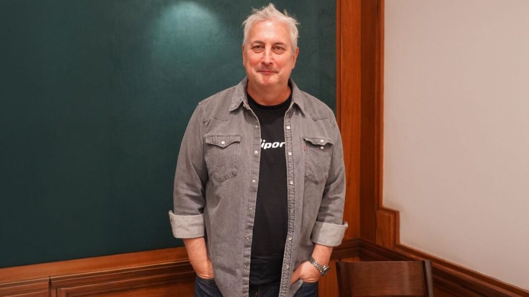 Luis Rubio, actor y humorista rosarino, durante una entrevista