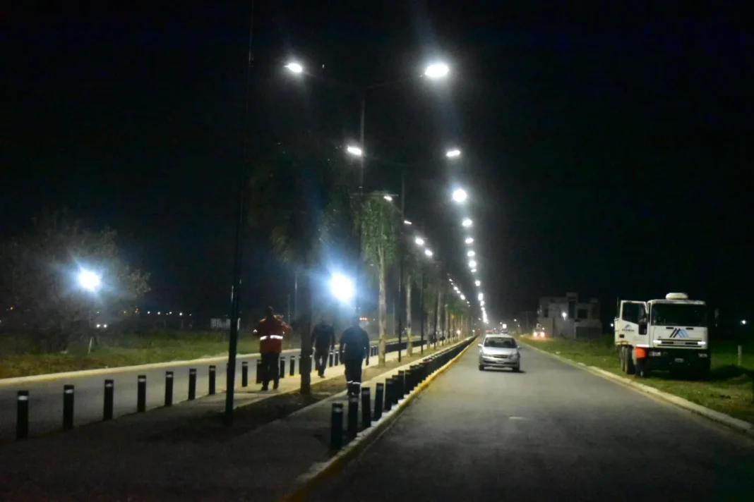 Inauguración del nuevo bulevar América en Puerto General San Martín