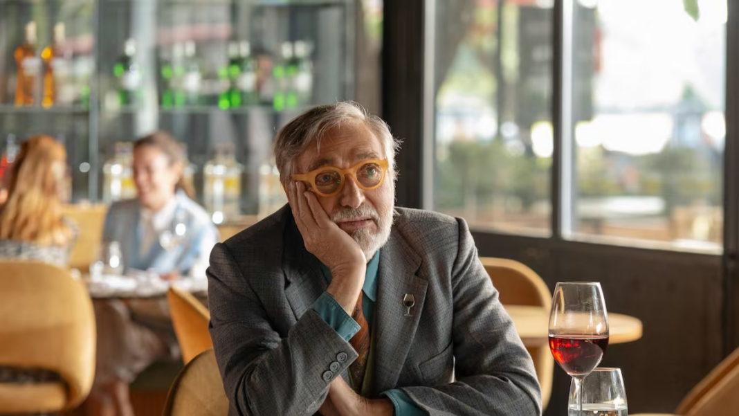 Luis Brandoni en un set de filmación