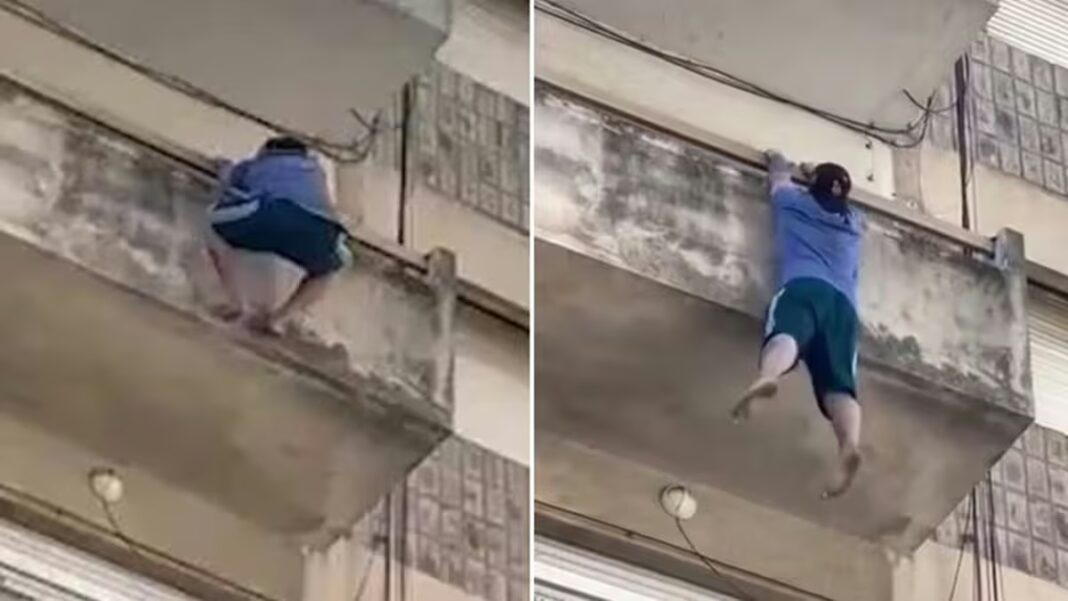 Edificio en Dorrego al 400 donde ocurrió la caída