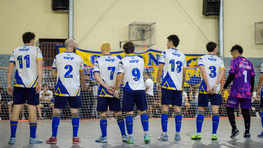 Partido de futsal de Rosario Central contra Ci.De.Co